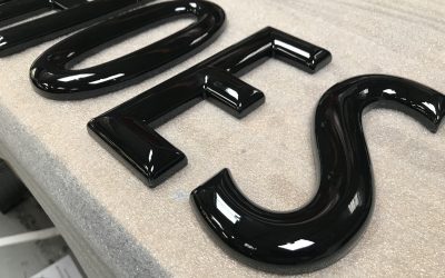 3D Gloss Painted Letters